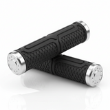 Paire de poignées de guidon 104 mm - Noir, vue principale de face, accessoire et composant d'origine compatible PURE pour véhicule de mobilité urbaine.