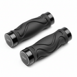 Paire de poignées de guidon 115 mm (embout inclus) - Noir, vue principale de face, accessoire et composant d'origine compatible PURE pour véhicule de mobilité urbaine.