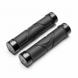 Paire de poignées de guidon 125 mm (embout inclus) - Noir, vue principale de face, accessoire et composant d'origine compatible PURE pour véhicule de mobilité urbaine.