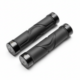 Paire de poignées de guidon 125 mm (embout inclus) - Noir, vue principale de face, accessoire et composant d'origine compatible PURE pour véhicule de mobilité urbaine.