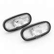 Paire de réflecteurs avant, vue principale de face, accessoire et composant d'origine compatible PURE pour véhicule de mobilité urbaine.