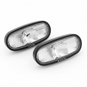 Paire de réflecteurs avant, vue principale de face, accessoire et composant d'origine compatible PURE pour véhicule de mobilité urbaine.