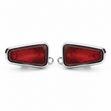 Paire de réflecteurs latéraux arrière, vue principale de face, accessoire et composant d'origine compatible PURE pour véhicule de mobilité urbaine.