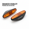 paire de réflecteurs latéraux, vue principale de face, accessoire et composant d'origine compatible PURE pour véhicule de mobilité urbaine.