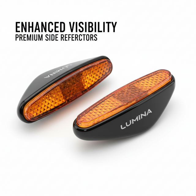 paire de réflecteurs latéraux, vue principale de face, accessoire et composant d'origine compatible PURE pour véhicule de mobilité urbaine.