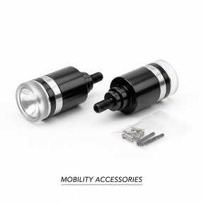 Paire d'indicateurs de guidon inc. vis sans tête, vue principale de face, accessoire et composant d'origine compatible PURE pour véhicule de mobilité urbaine.