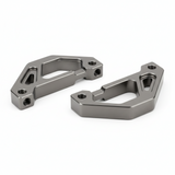 Plaque de support gauche et droite - Gunmetal, vue principale de face, accessoire et composant d'origine compatible PURE pour véhicule de mobilité urbaine.