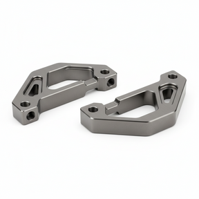 Plaque de support gauche et droite - Gunmetal, vue principale de face, accessoire et composant d'origine compatible PURE pour véhicule de mobilité urbaine.