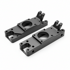 Plaque de support gauche et droite - Noir, vue principale de face, accessoire et composant d'origine compatible PURE pour véhicule de mobilité urbaine.