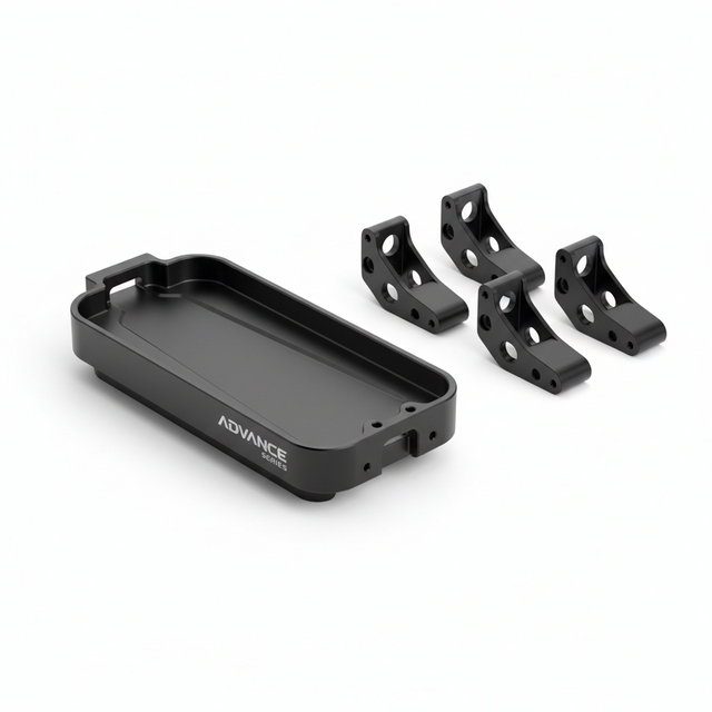 Plateau de batterie et supports - Advance, vue principale de face, accessoire et composant d'origine compatible PURE pour véhicule de mobilité urbaine.