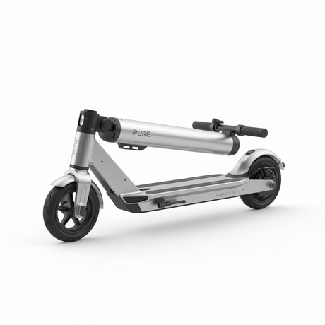 PURE Advance Flex Platine Argent, vue principale de face, accessoire et composant d'origine compatible PURE pour véhicule de mobilité urbaine.