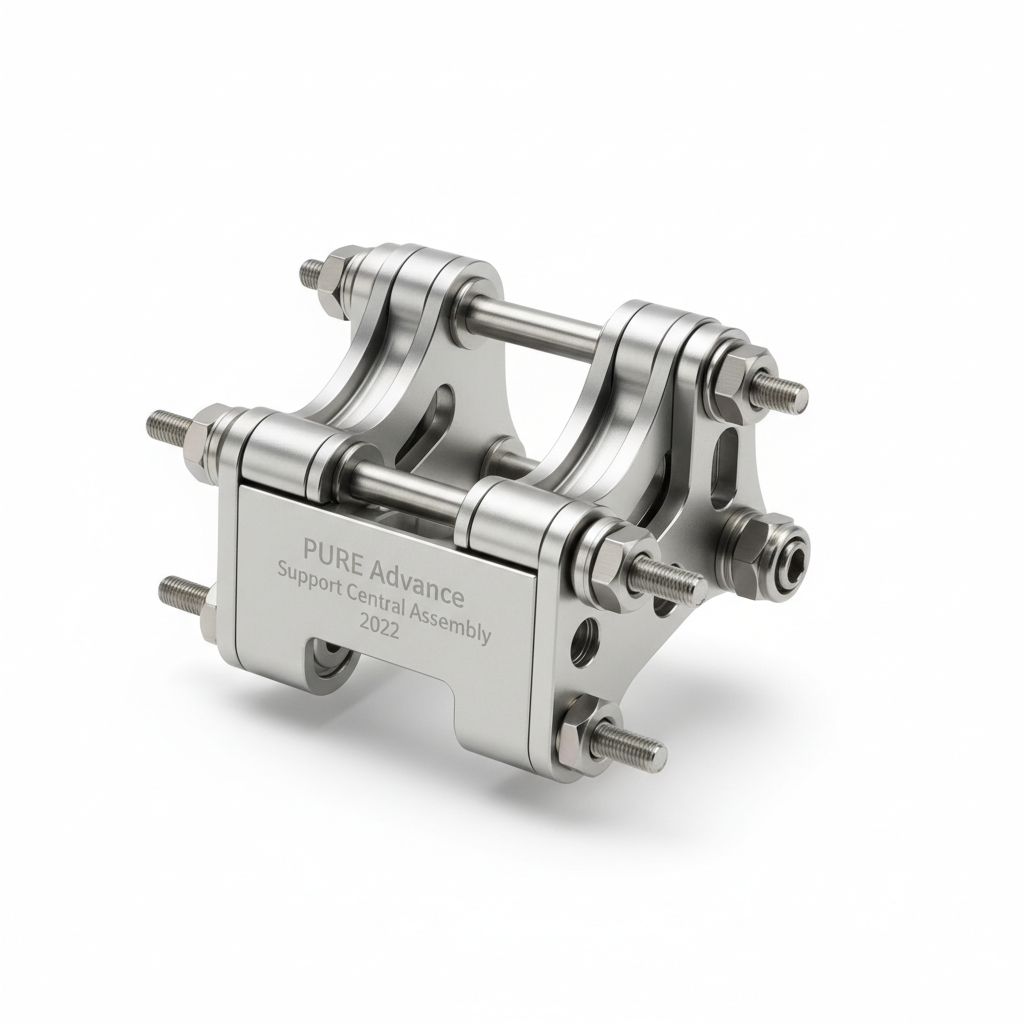 PURE Advance SUPPORT CENTRAL ASSY 2022 OS, vue principale de face, accessoire et composant d'origine compatible PURE pour véhicule de mobilité urbaine.