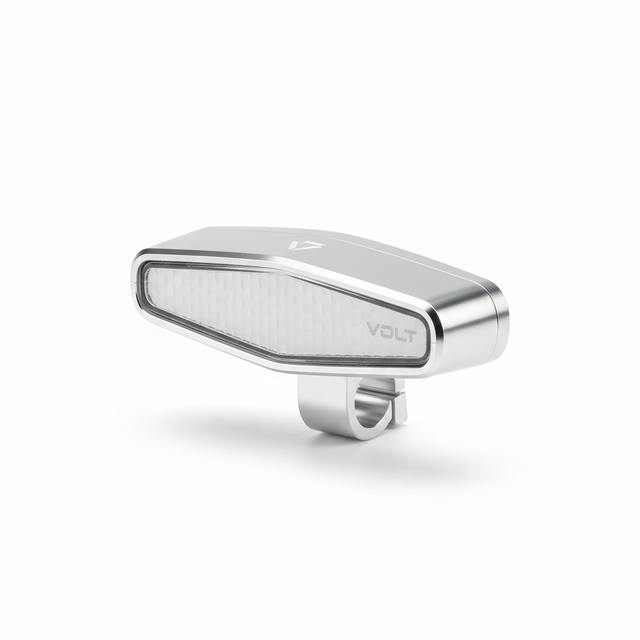 Réflecteur avant, vue principale de face, accessoire et composant d'origine compatible PURE pour véhicule de mobilité urbaine.