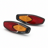 Réflecteur latéral arrière
(paire gauche et droite), vue principale de face, accessoire et composant d'origine compatible PURE pour véhicule de mobilité urbaine.