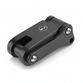 Repose-pieds rabattable droit et indicateur BLK, vue principale de face, accessoire et composant d'origine compatible PURE pour véhicule de mobilité urbaine.