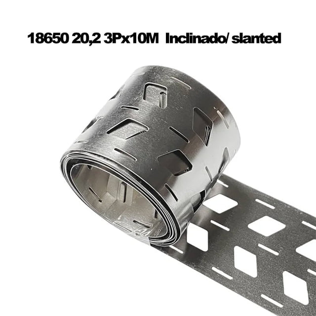 Rouleaux de nickel pour accus 18650 – modèle pa : incliné | taille pa : 015×185-3p-10m