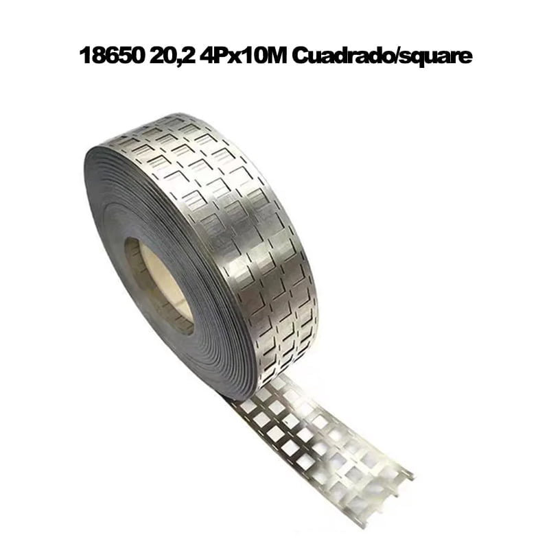 Rouleaux de nickel pour accus 18650 – modèle pa : carré | taille pa : 015×202-4p-10m