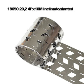 Rouleaux de nickel pour accus 18650 – modèle pa : incliné | taille pa : 015×185-4p-10m