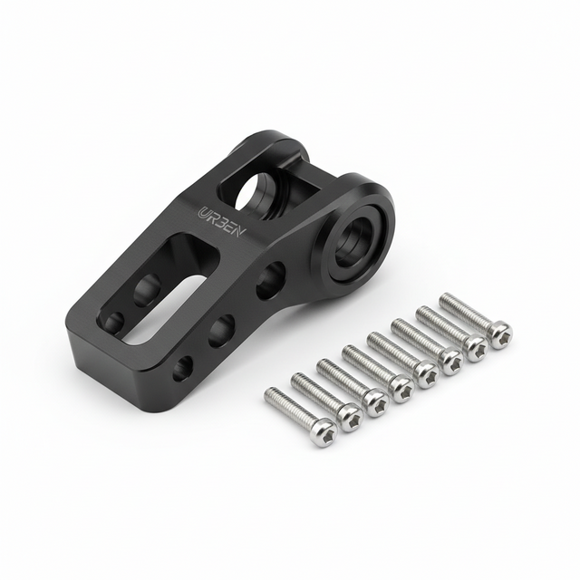 Support de verrouillage arrière et vis, vue principale de face, accessoire et composant d'origine compatible PURE pour véhicule de mobilité urbaine.