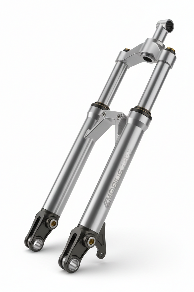 Télescope anti rotation TLF, vue principale de face, accessoire et composant d'origine compatible PURE pour véhicule de mobilité urbaine.