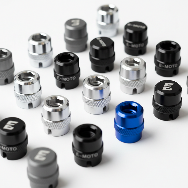 Bouchon de valve de pneu, vue principale de face, accessoire et composant d'origine compatible PURE pour véhicule de mobilité urbaine.
