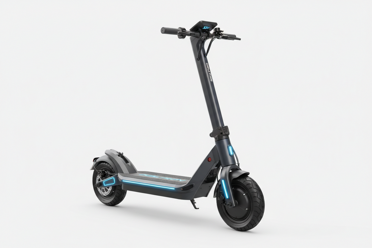 Trottinette électrique Dualtron Mini Limited 52V 13Ah d'occasion avec moteur puissant, suspension avant et arrière et design compact noir.